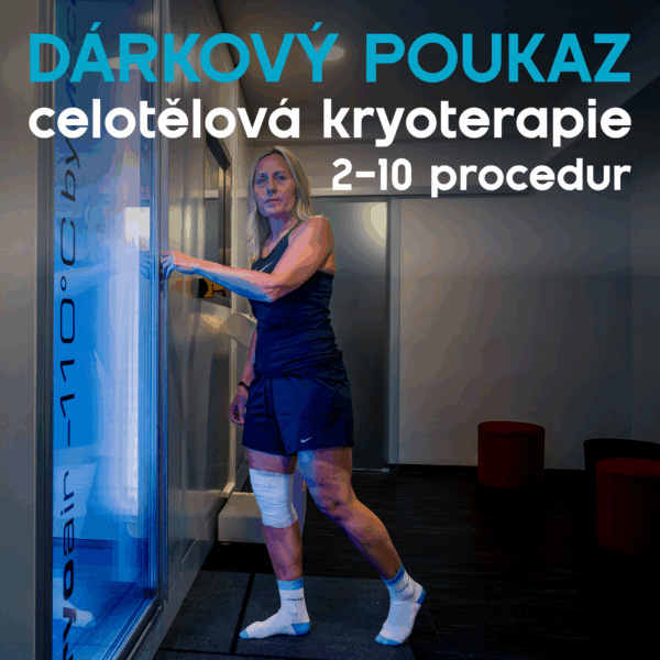 Dárkový poukaz – celotělová kryoterapie (2–10 procedur)