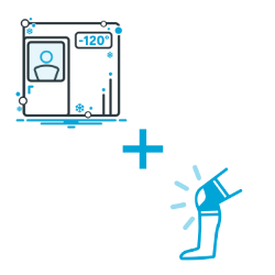 Kombinace: kryokomora + lokální ošetření chodidla
